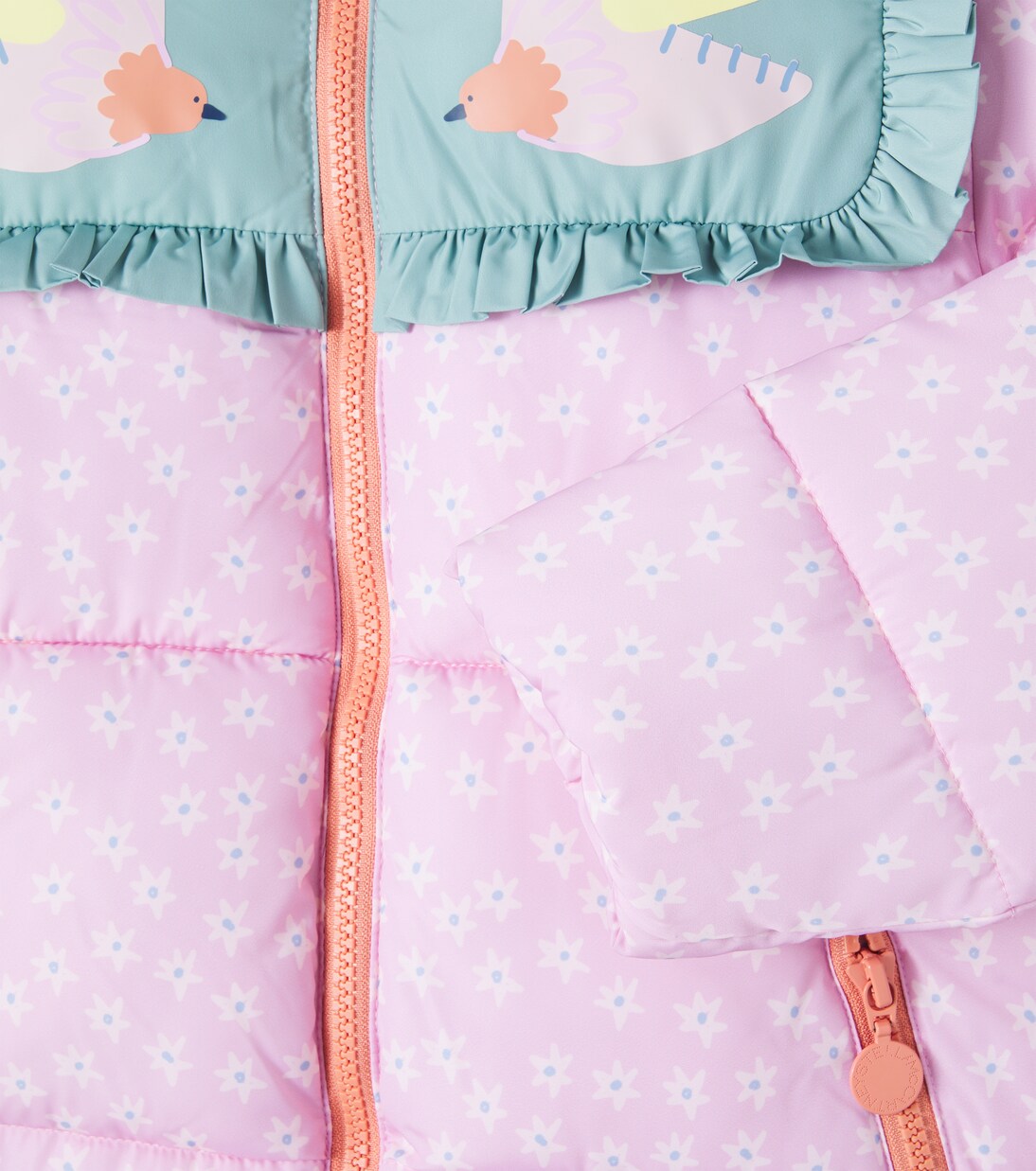 Printed quilted puffer jacket | Stella McCartney Kids