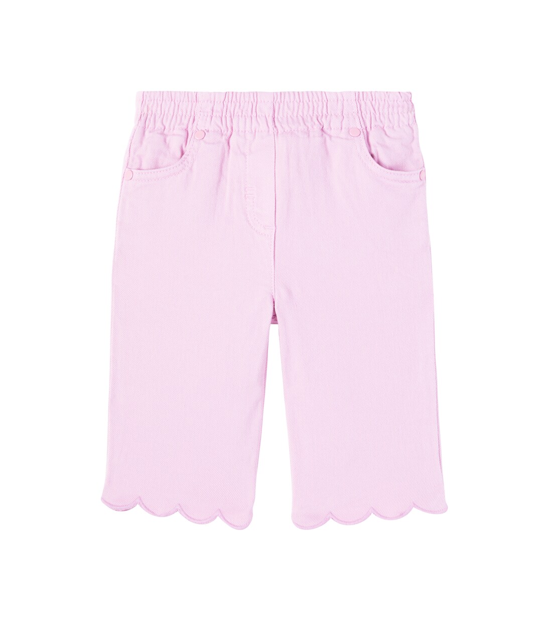 Baby scalloped cotton-blend pants | Stella McCartney Kids