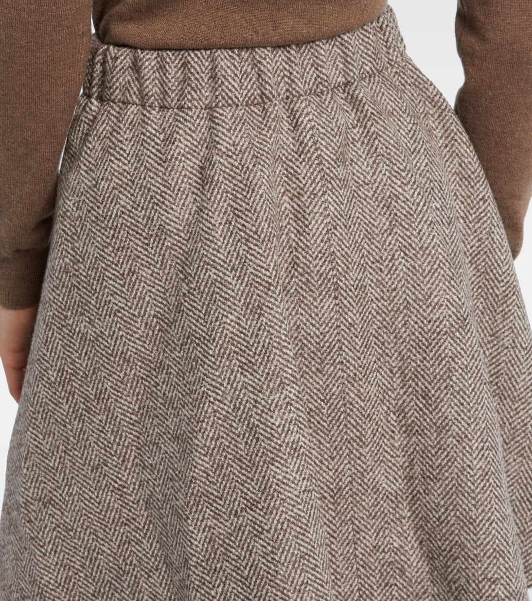High-rise wool-blend miniskirt | Brunello Cucinelli