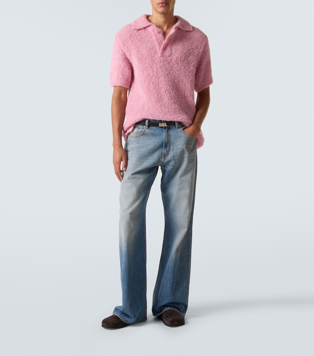 Alpaca-blend polo sweater | ERL