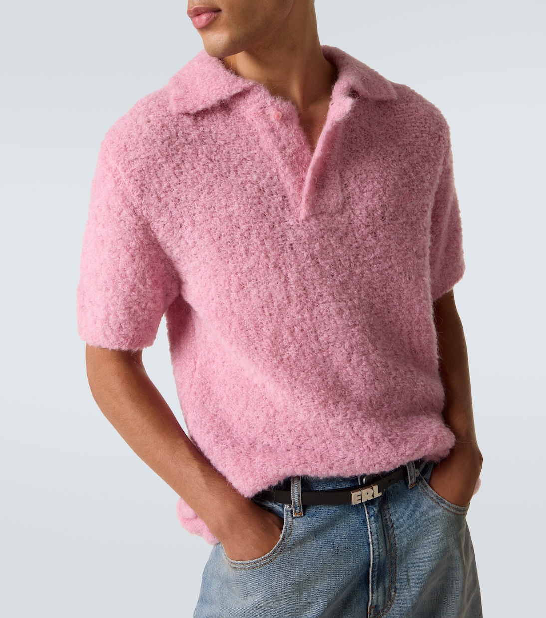 Alpaca-blend polo sweater | ERL