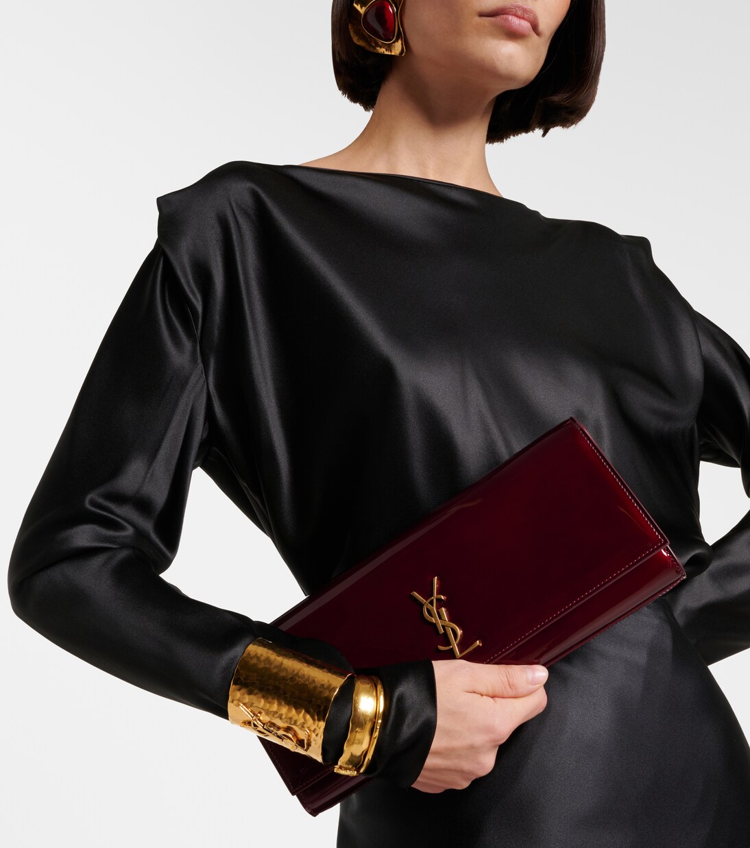 Kate patent leather clutch | Saint Laurent