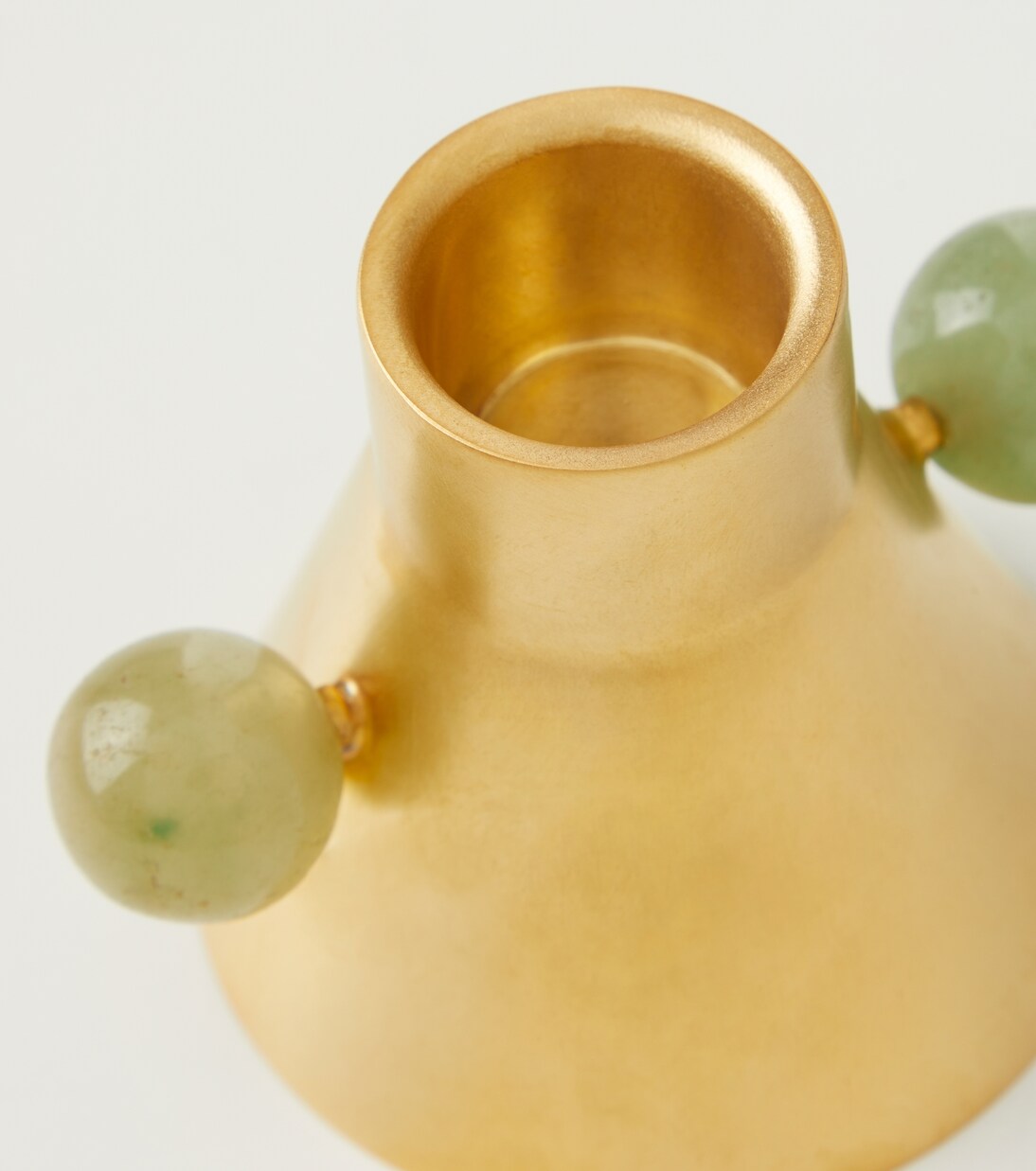 Embellished gold-plated candle holder | Natalia Criado