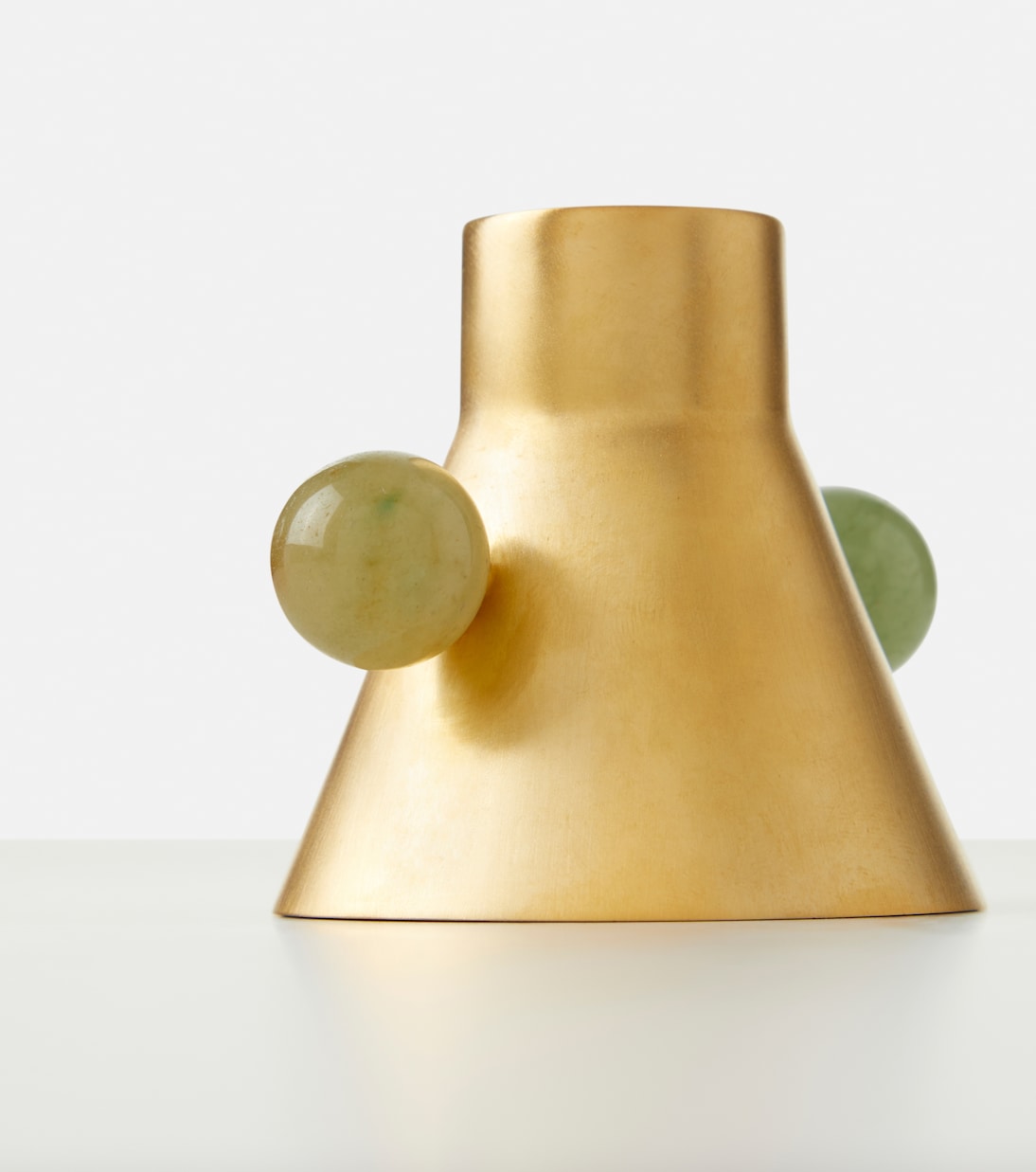 Embellished gold-plated candle holder | Natalia Criado