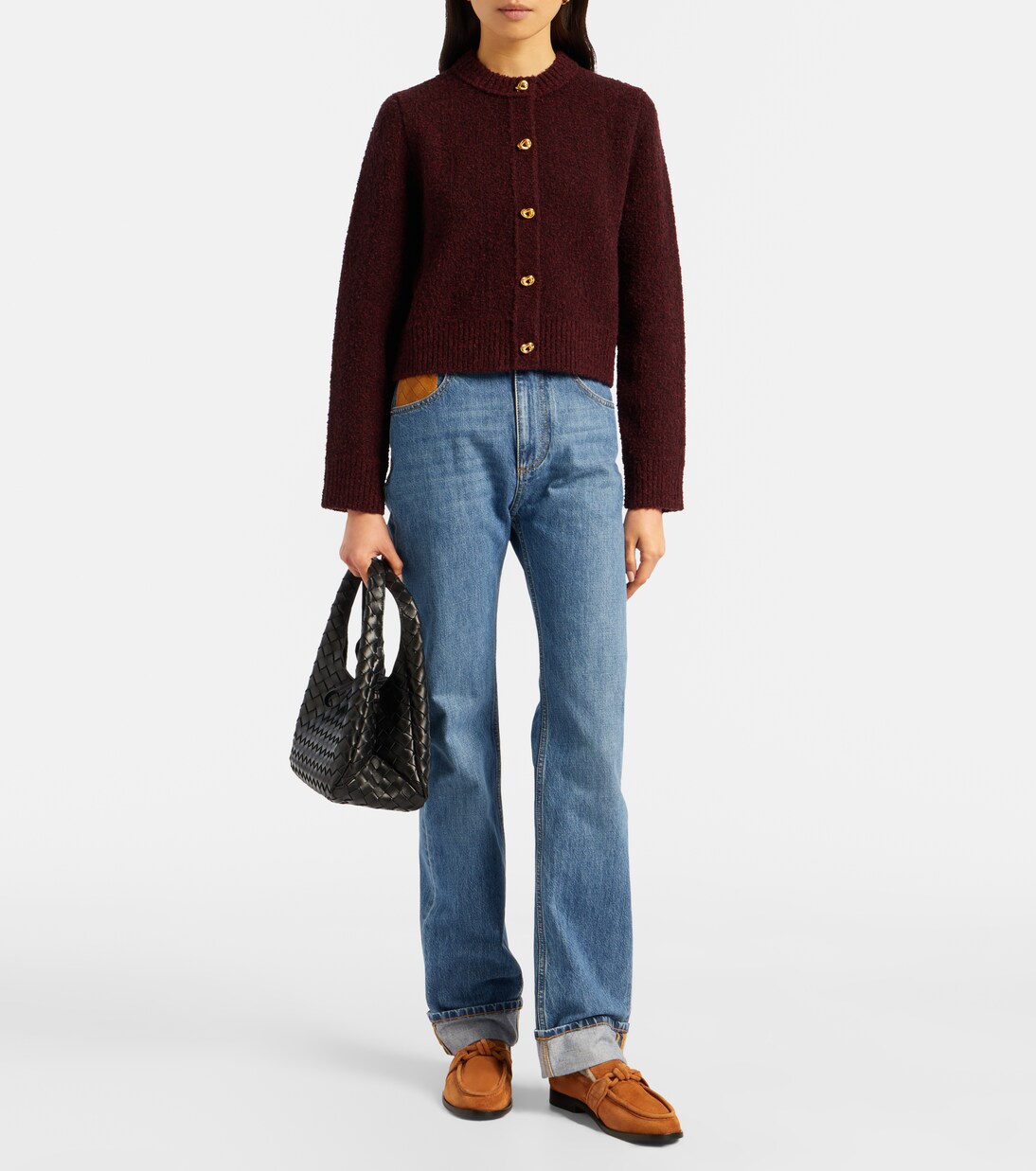 Astaire shearling-lined suede loafers | Bottega Veneta