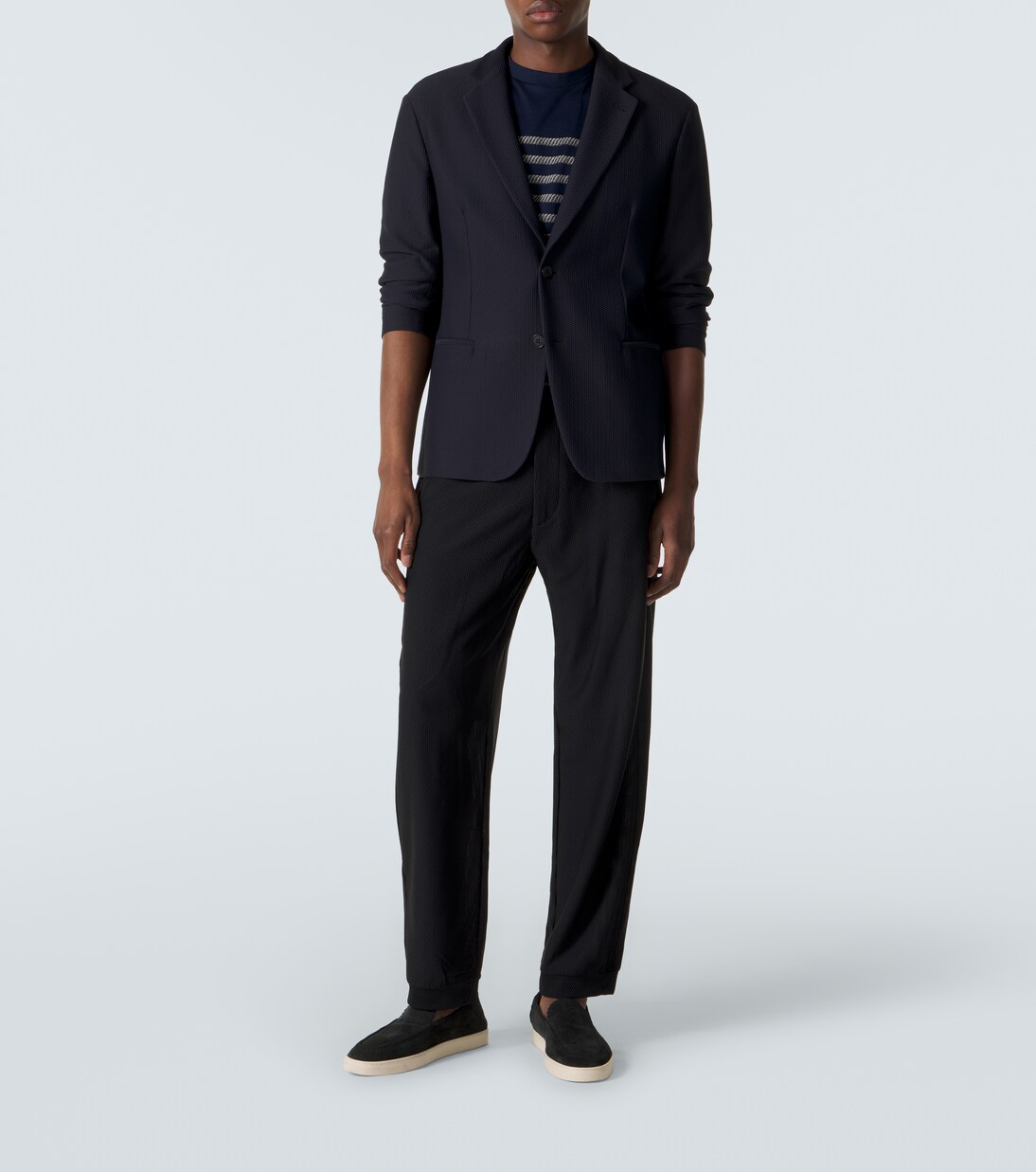 Pantalones rectos de punto | Giorgio Armani