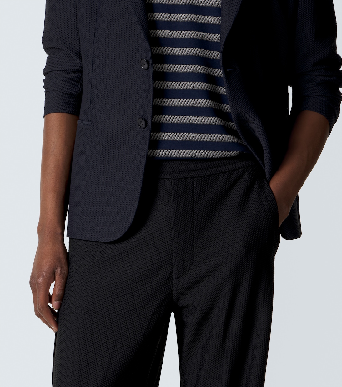 Pantalones rectos de punto | Giorgio Armani