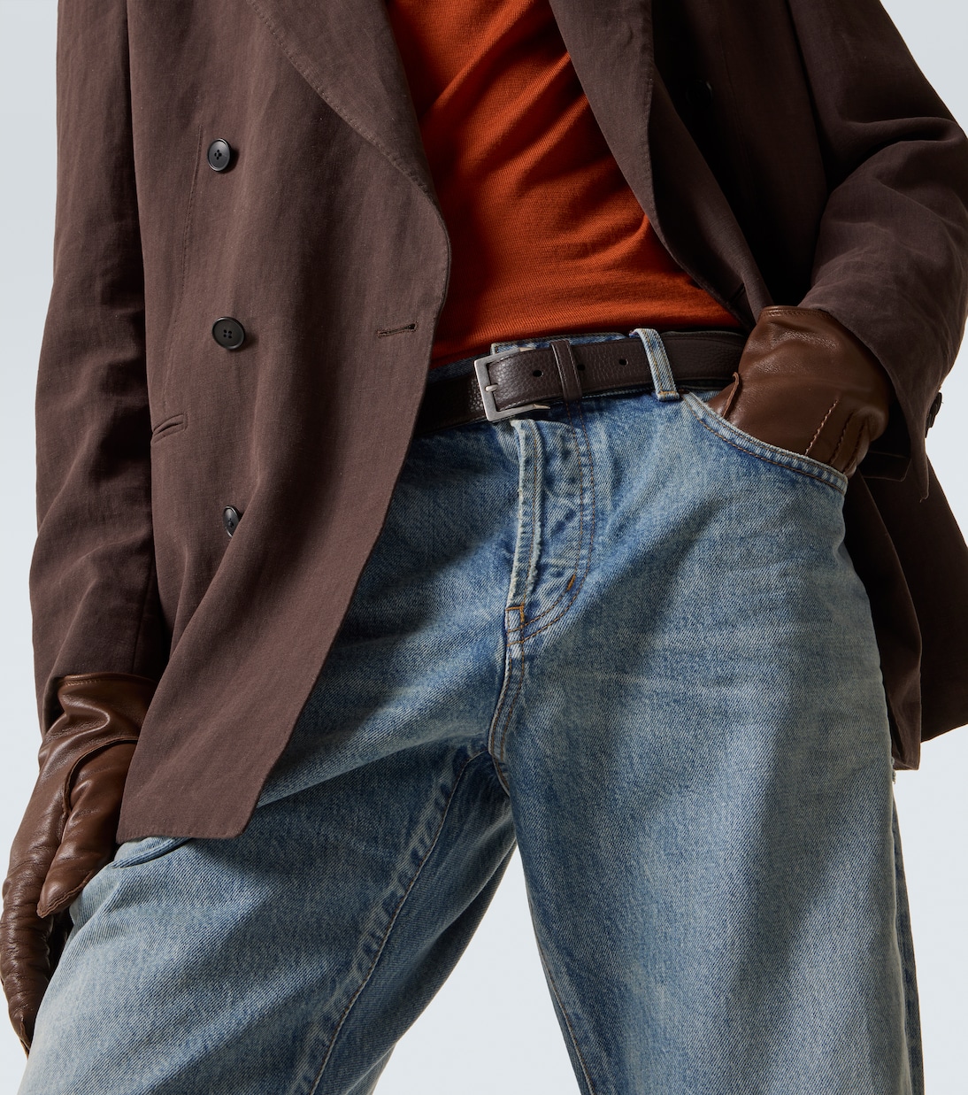 Gürtel Vadim aus Leder | Saint Laurent