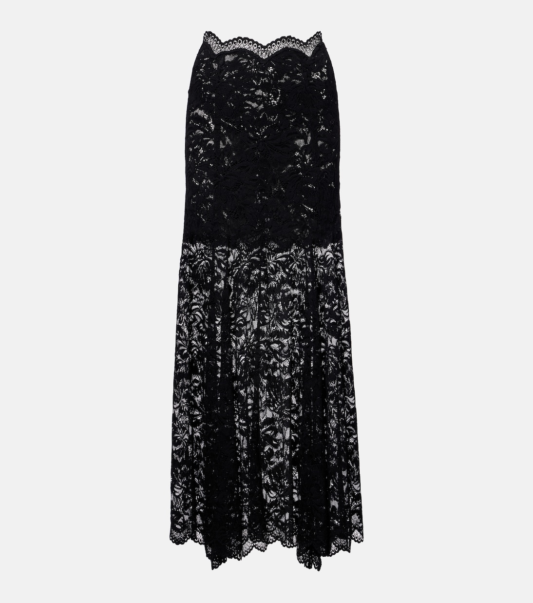 Floral lace maxi skirt | Rabanne