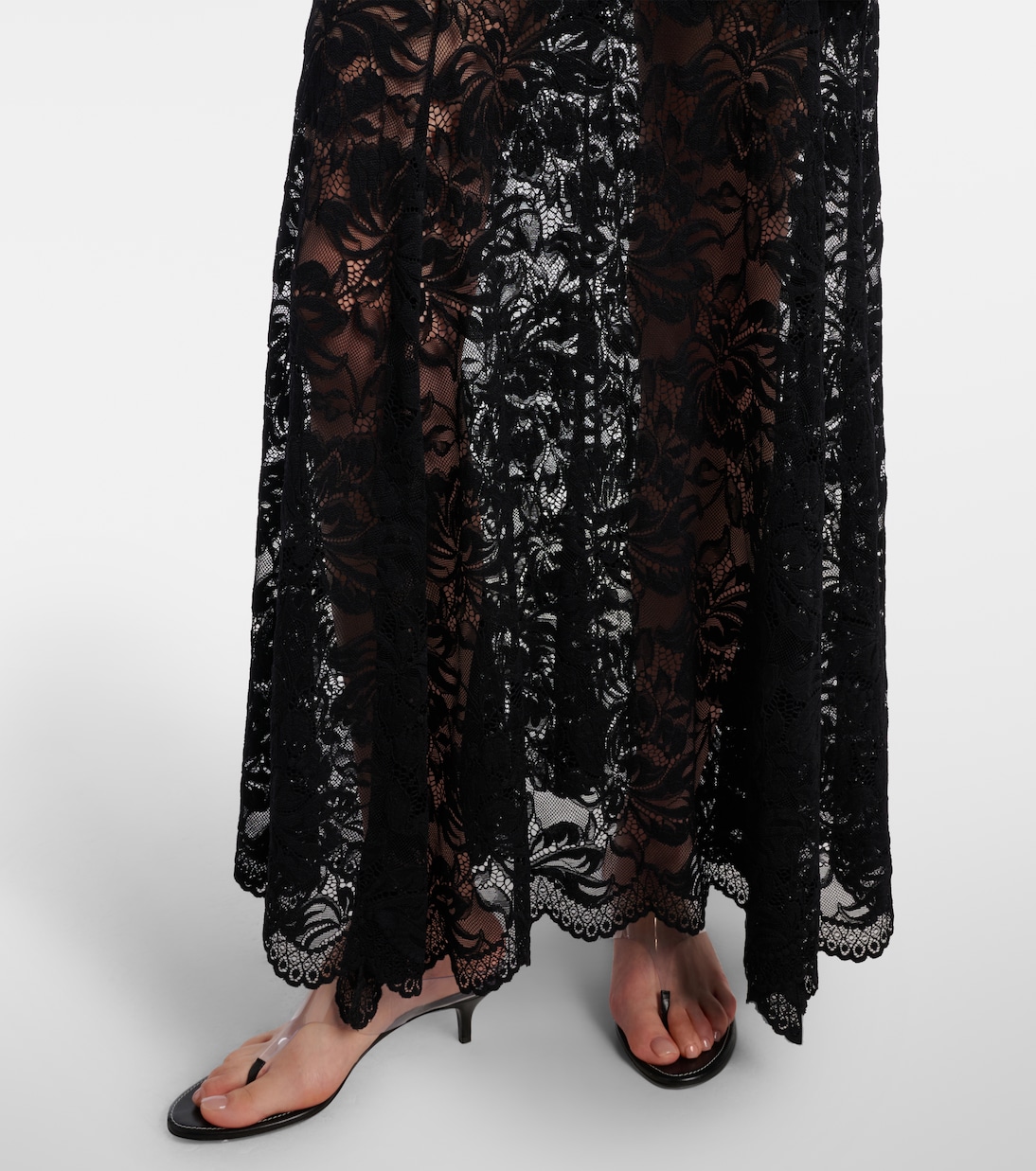 Floral lace maxi skirt | Rabanne