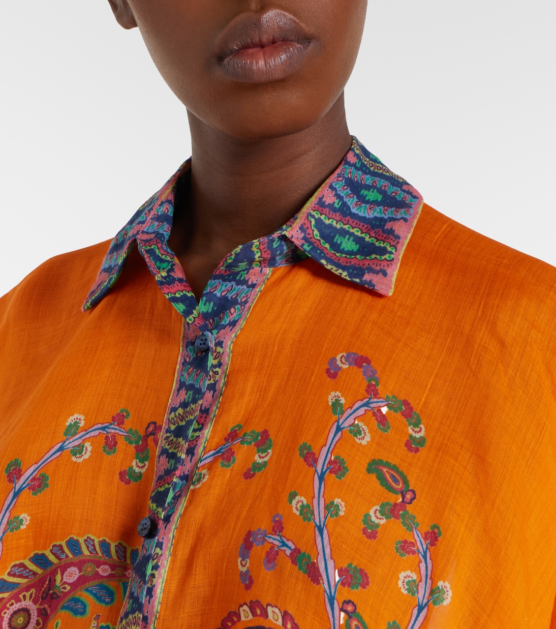 Oversize-Hemd aus Ramie | Etro