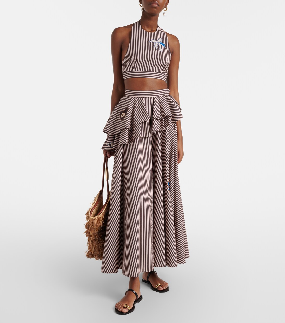 Cropped-Top Sirocco aus Baumwolle | Alémais