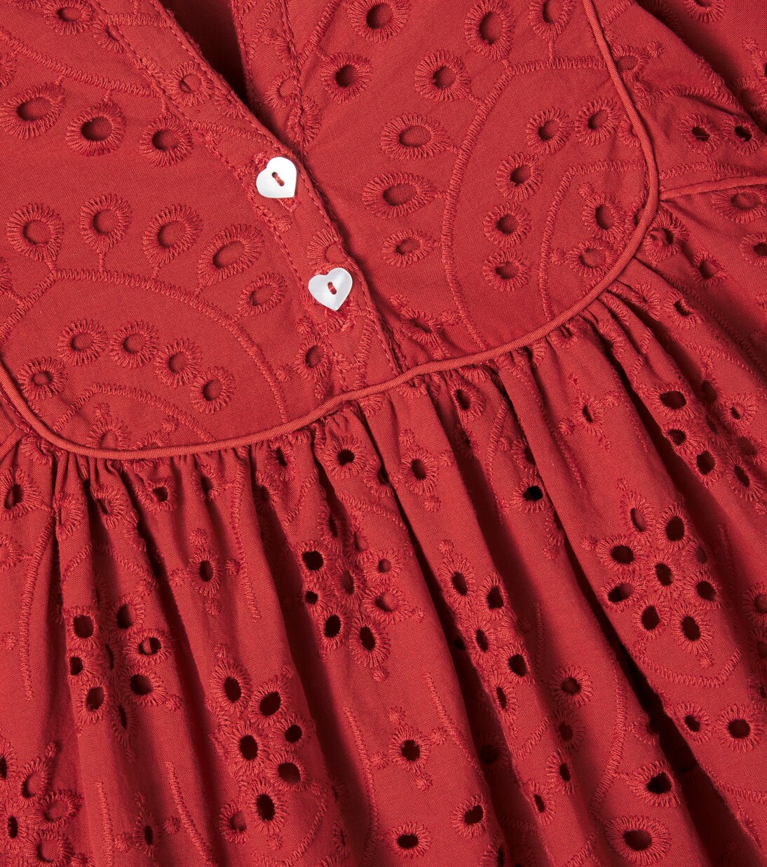 Cruz broderie anglaise cotton dress | Poupette St Barth Kids