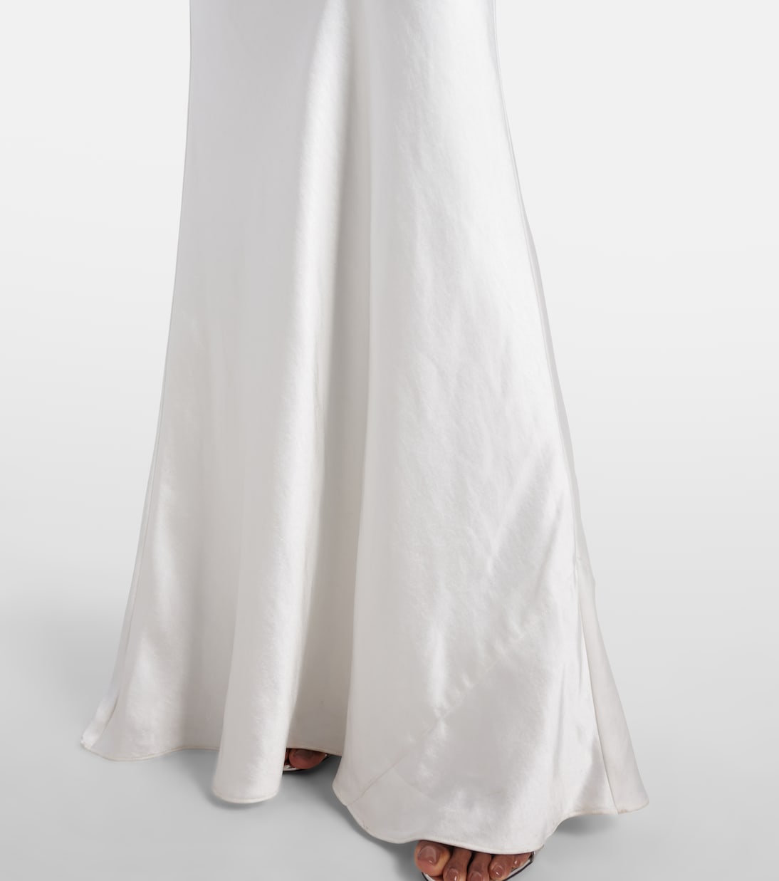 Robe aus Satin mit Spitze | Self-Portrait