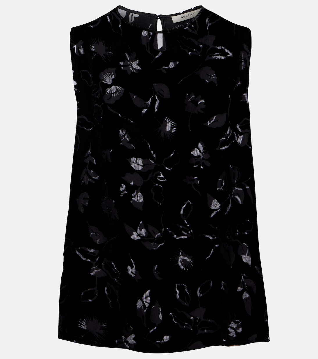 Trento devoré velvet top | Asceno