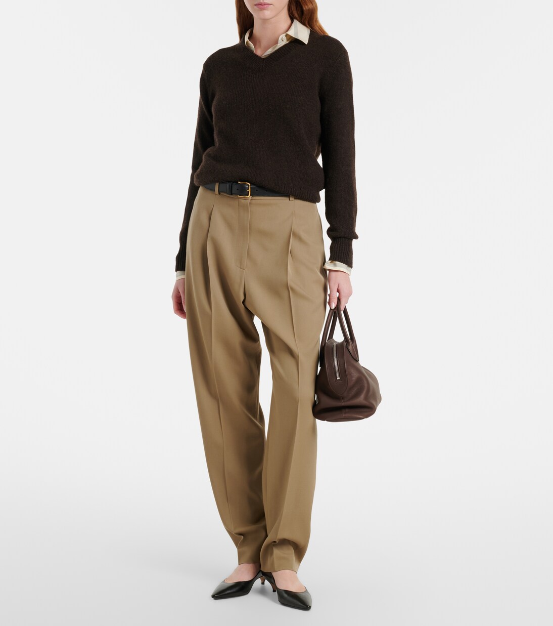 Agnes 12 Medium leather tote bag | The Row