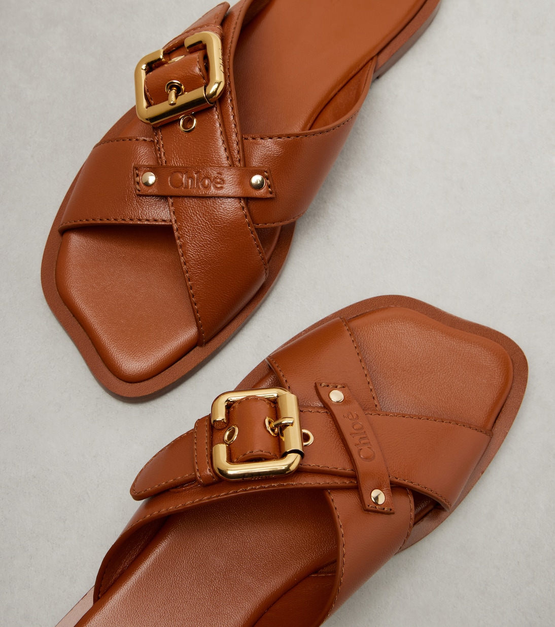 Nil leather slides | Chloé