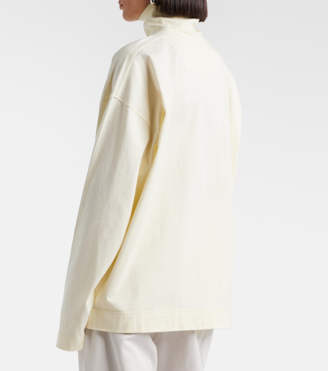 Cotton jersey turtleneck top | Phoebe Philo