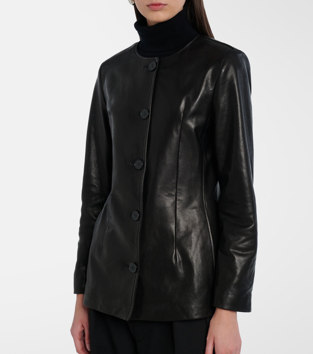 Maud leather jacket | Nour Hammour