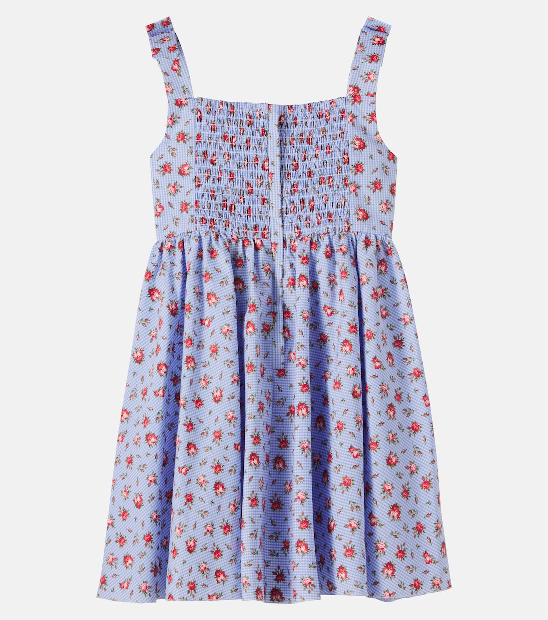 Bedrucktes Kleid aus Baumwollpopeline | Dolce&Gabbana Kids