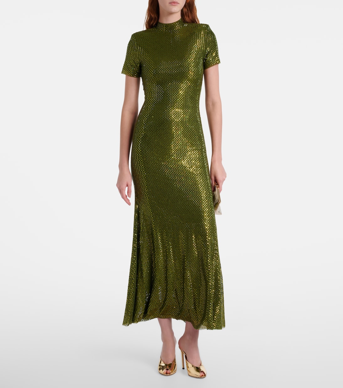 Embellished mesh maxi dress | Self-Portrait