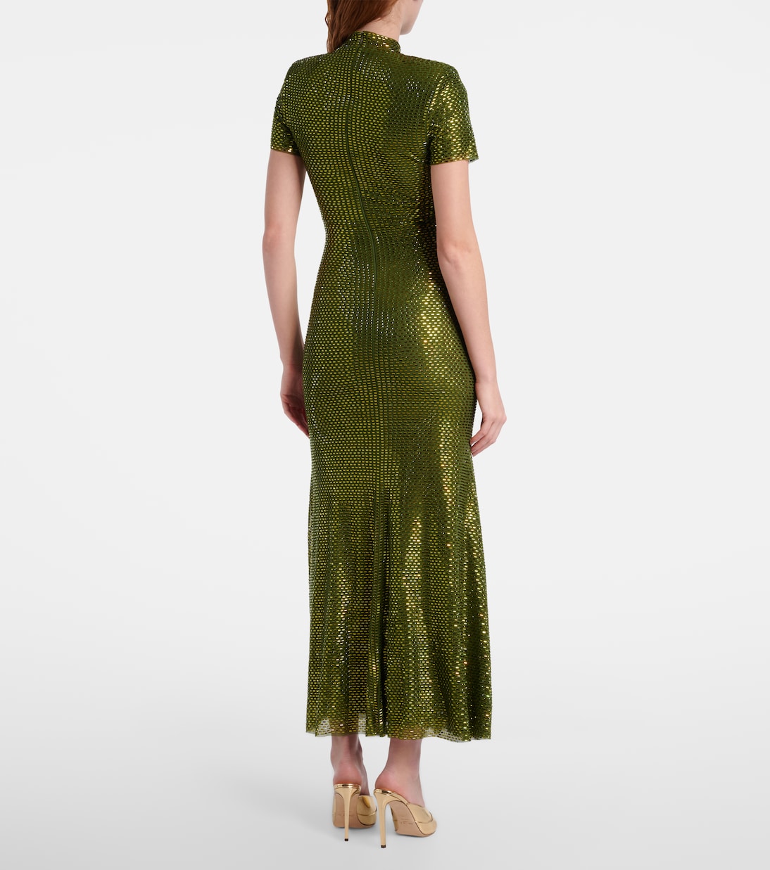 Embellished mesh maxi dress | Self-Portrait