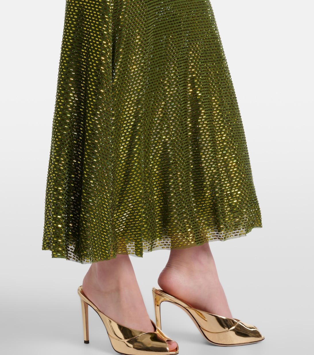 Embellished mesh maxi dress | Self-Portrait