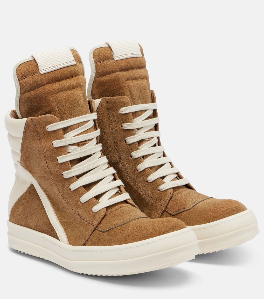 High-Top Sneakers Geobasket aus Veloursleder | Rick Owens