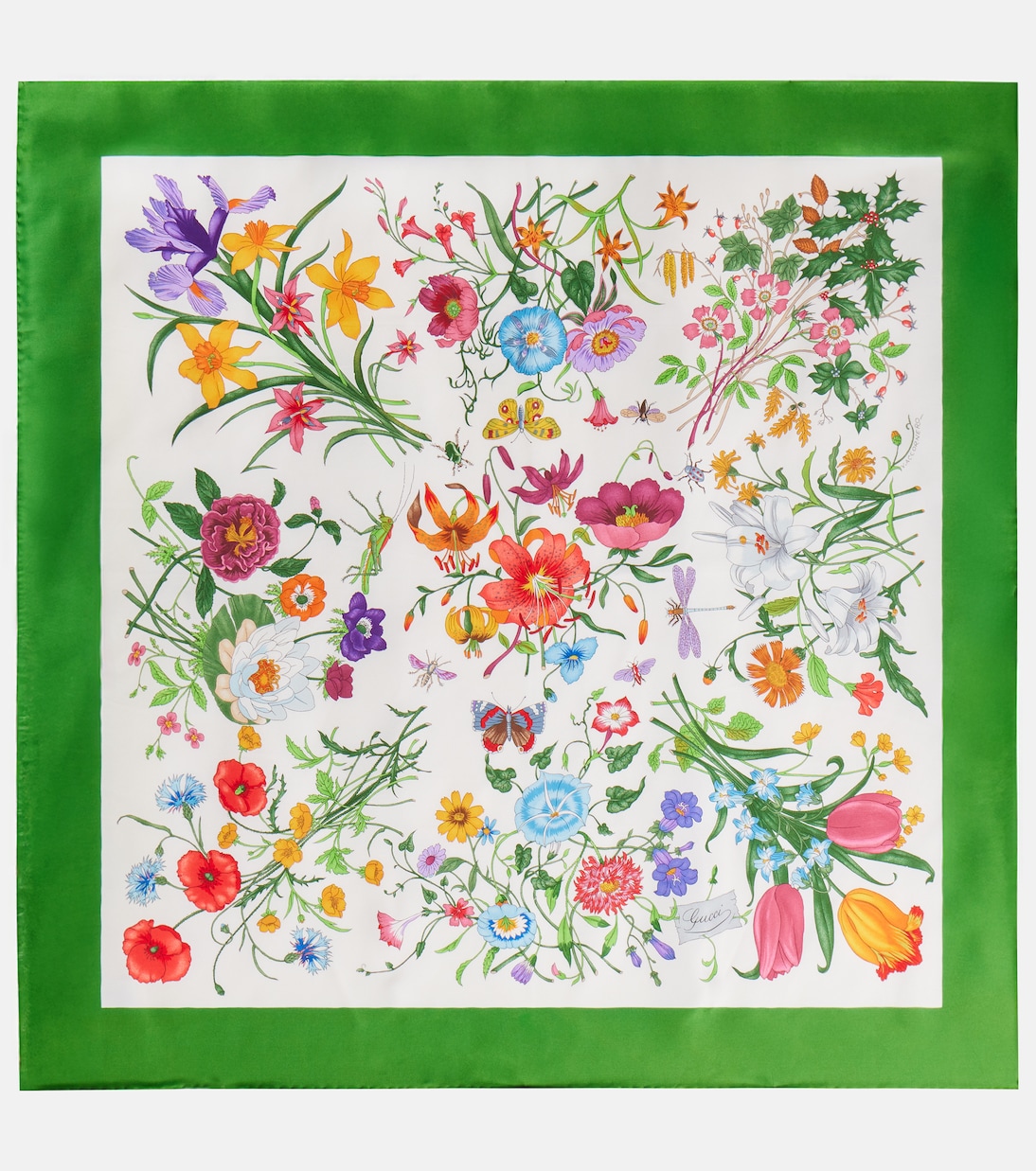 Floral silk scarf | Gucci