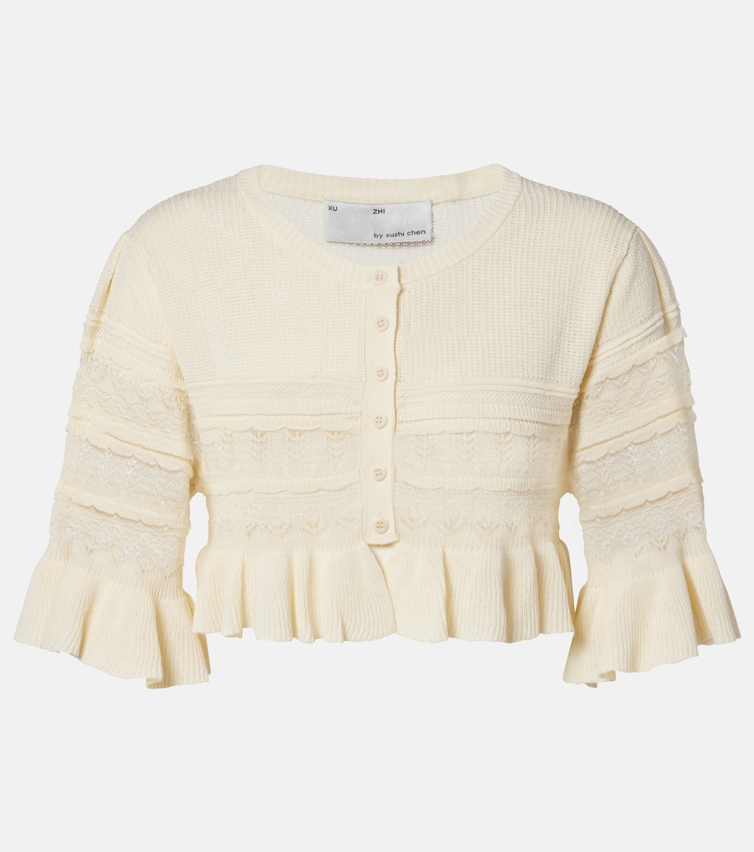 Cropped-Cardigan aus Strick | Xu Zhi