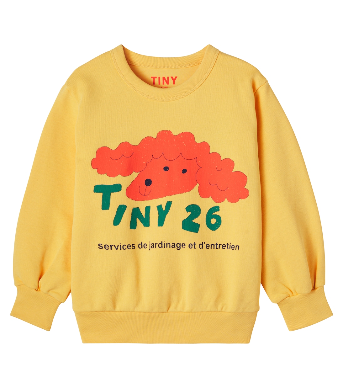 Printed cotton jersey sweatshirt | Tinycottons