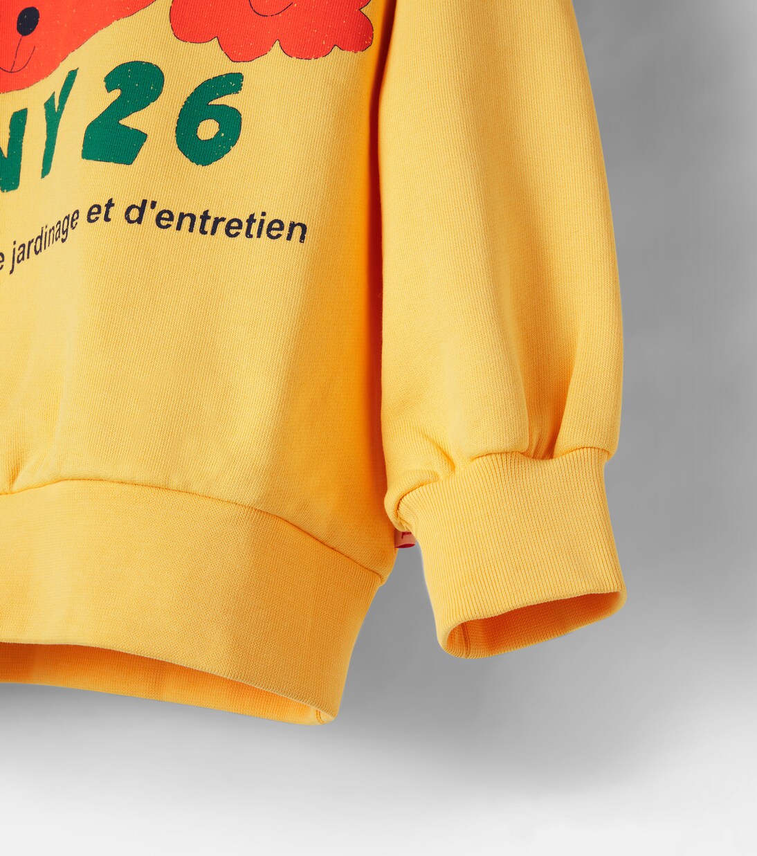 Printed cotton jersey sweatshirt | Tinycottons