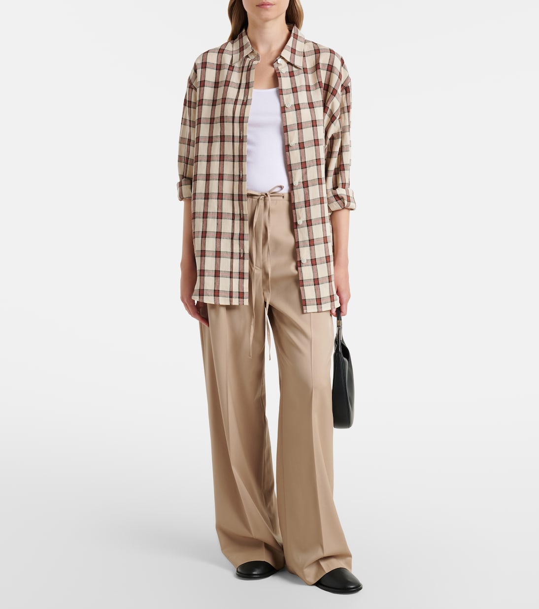 Pantalon ample en laine vierge | Róhe