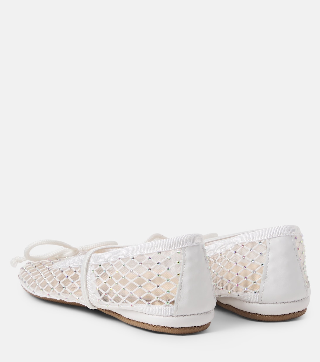 Darlyn embellished mesh ballet flats | PèPè