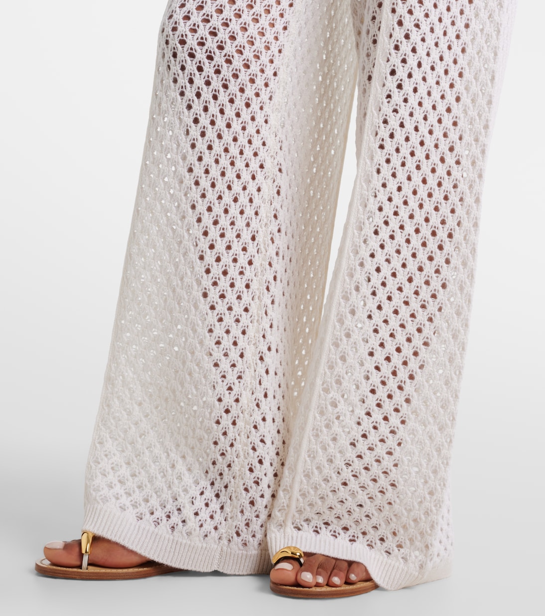 Pantalon ample en laine et cachemire | Jardin des Orangers