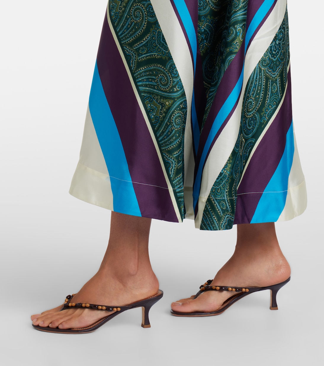 Joni printed silk midi dress | Alémais