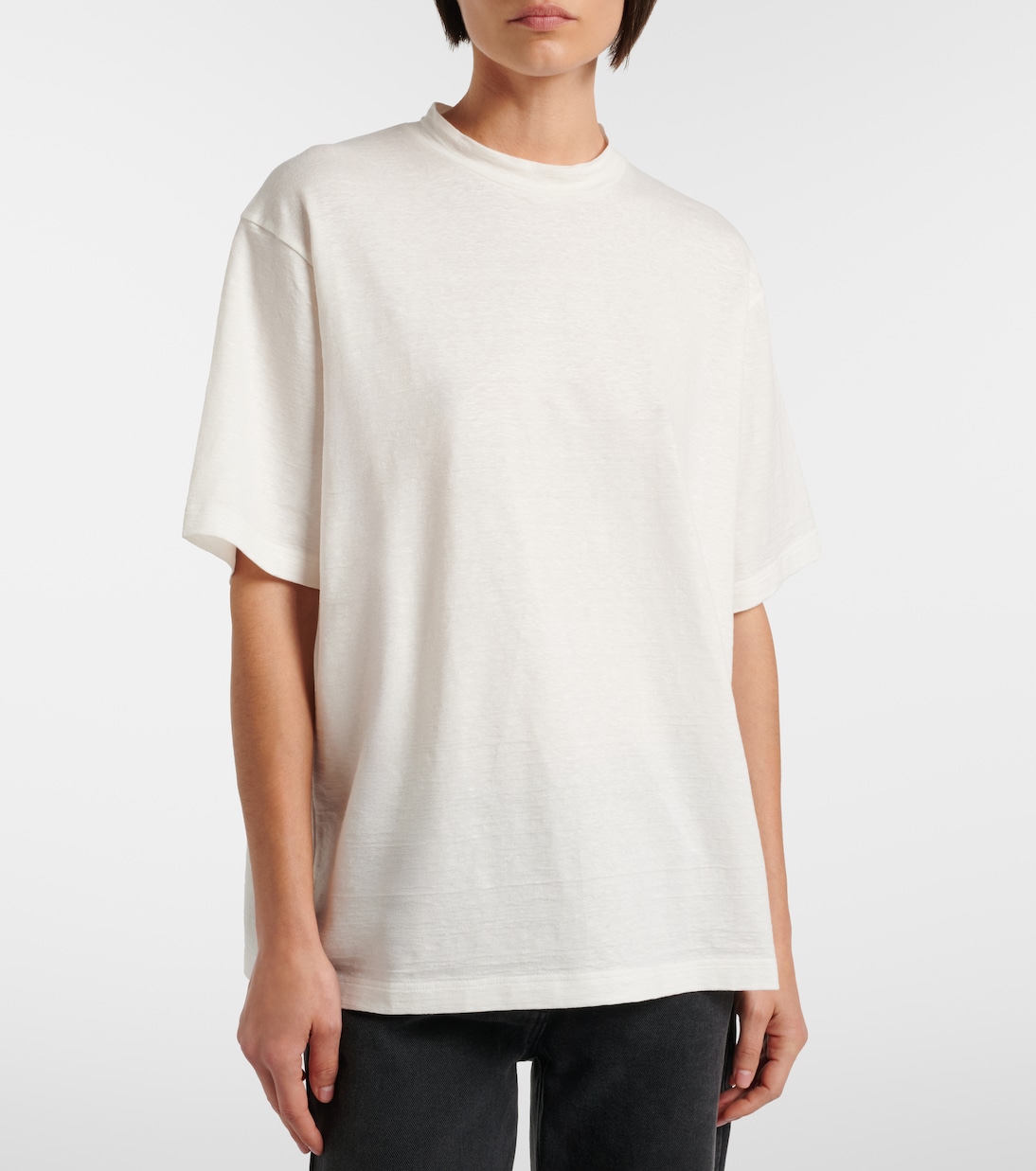 T-shirt oversize Estavo en lin mélangé | The Row