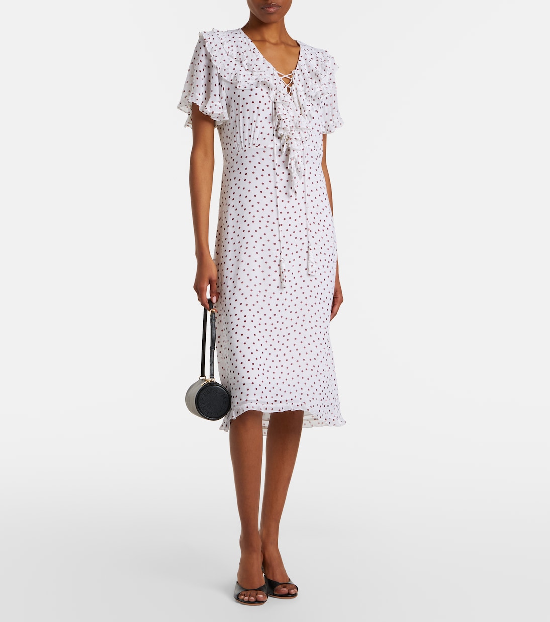 Dancing Dots polka-dot georgette midi dress | Dorothee Schumacher