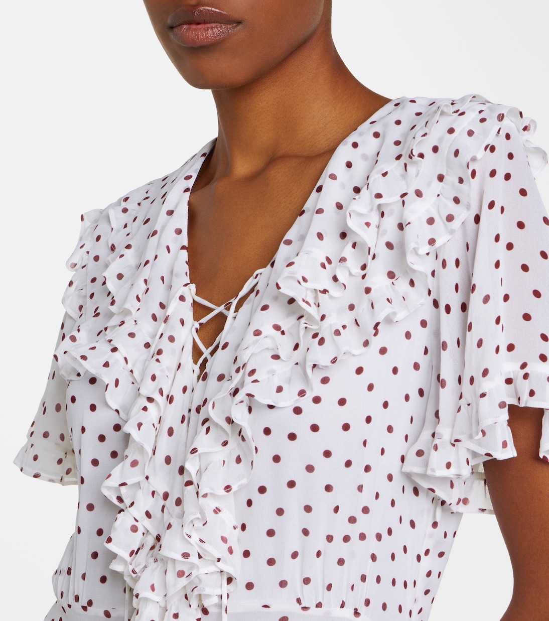 Dancing Dots polka-dot georgette midi dress | Dorothee Schumacher