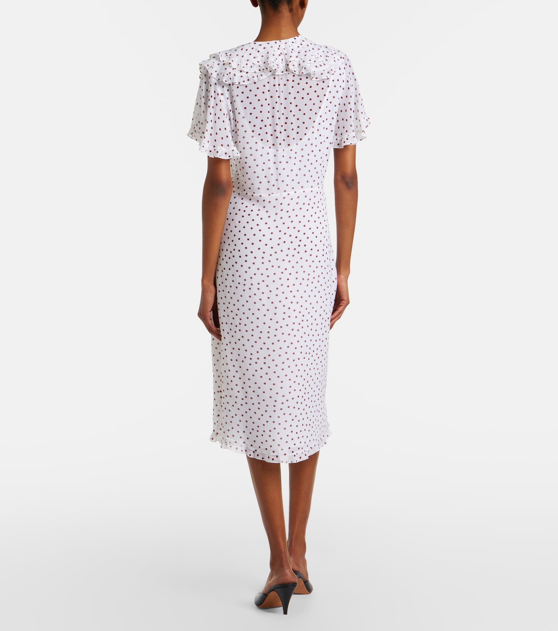 Dancing Dots polka-dot georgette midi dress | Dorothee Schumacher