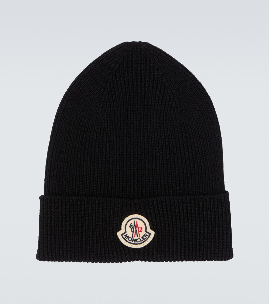 Ribbed-knit virgin wool beanie | Moncler