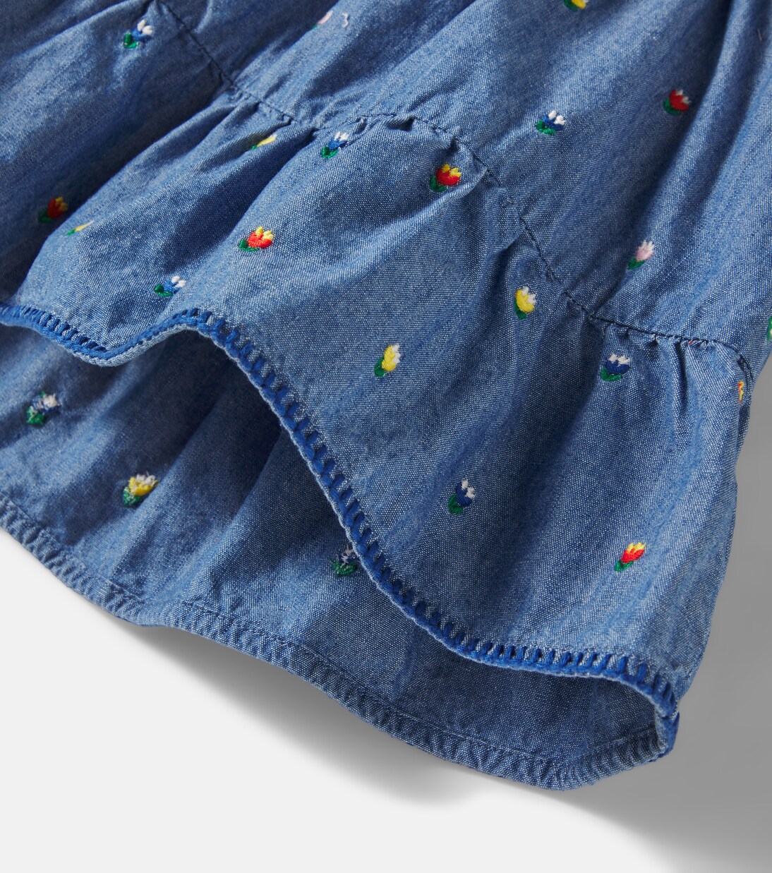 Embroidered chambray skirt | Stella McCartney Kids