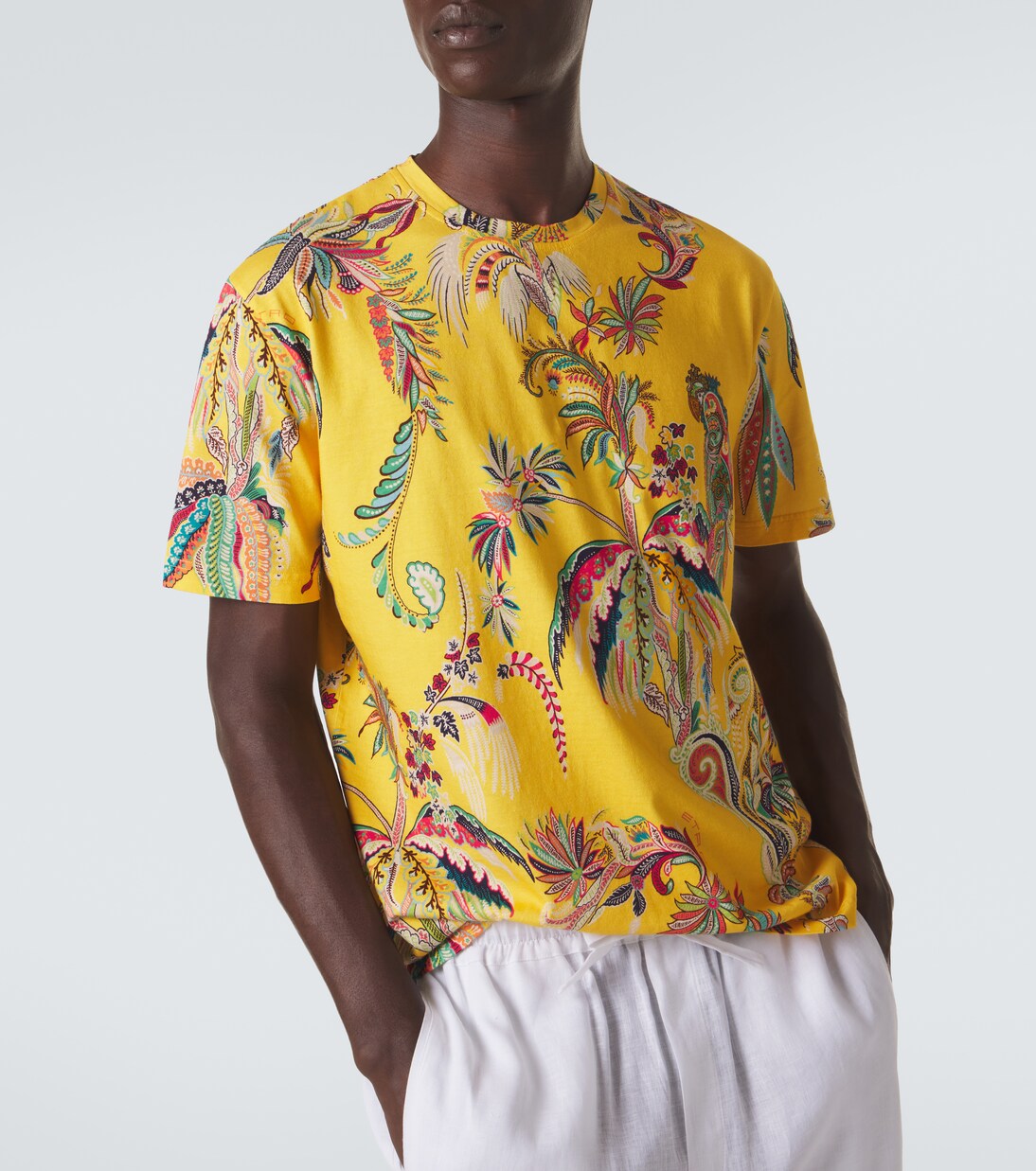 Printed cotton jersey T-shirt | Etro