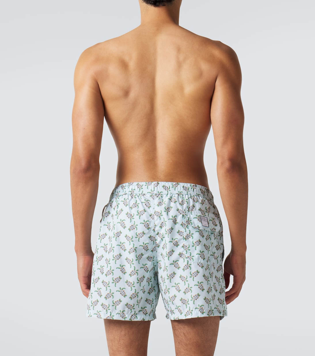 Madeira printed swim trunks | Fedeli