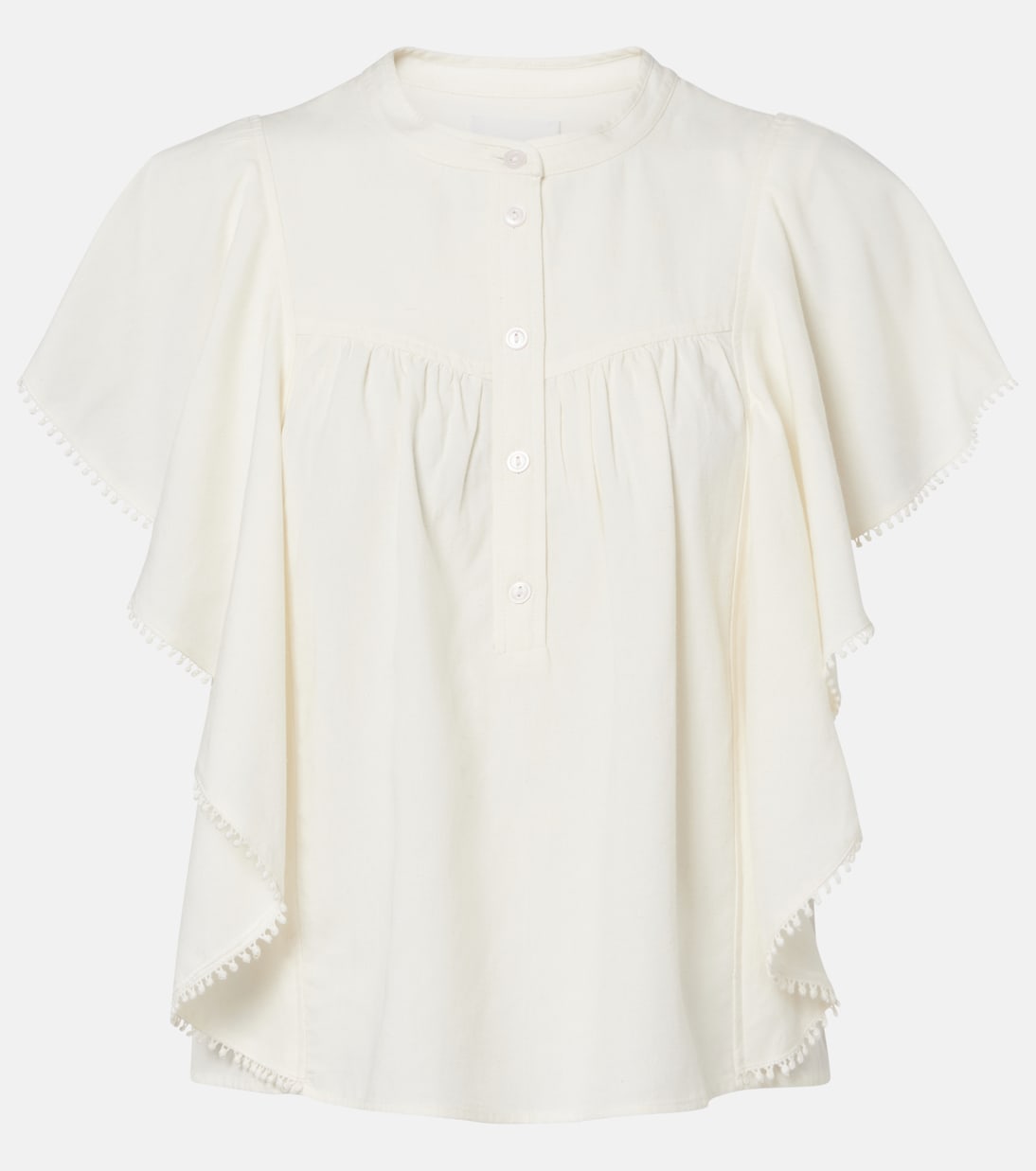 Marlie ruffled crochet-trimmed blouse | Marant Etoile