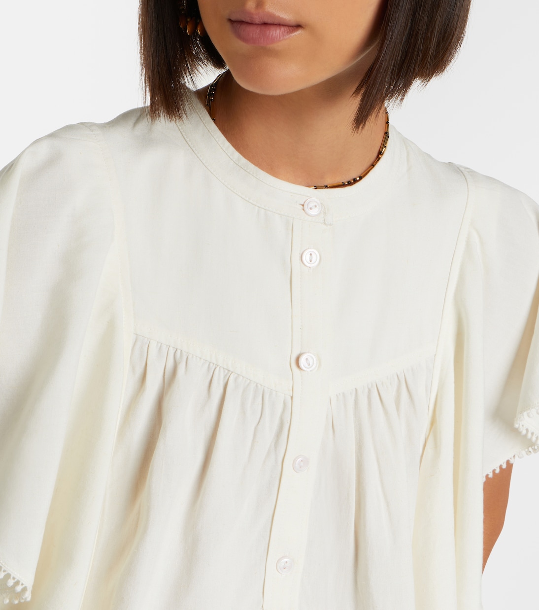 Marlie ruffled crochet-trimmed blouse | Marant Etoile
