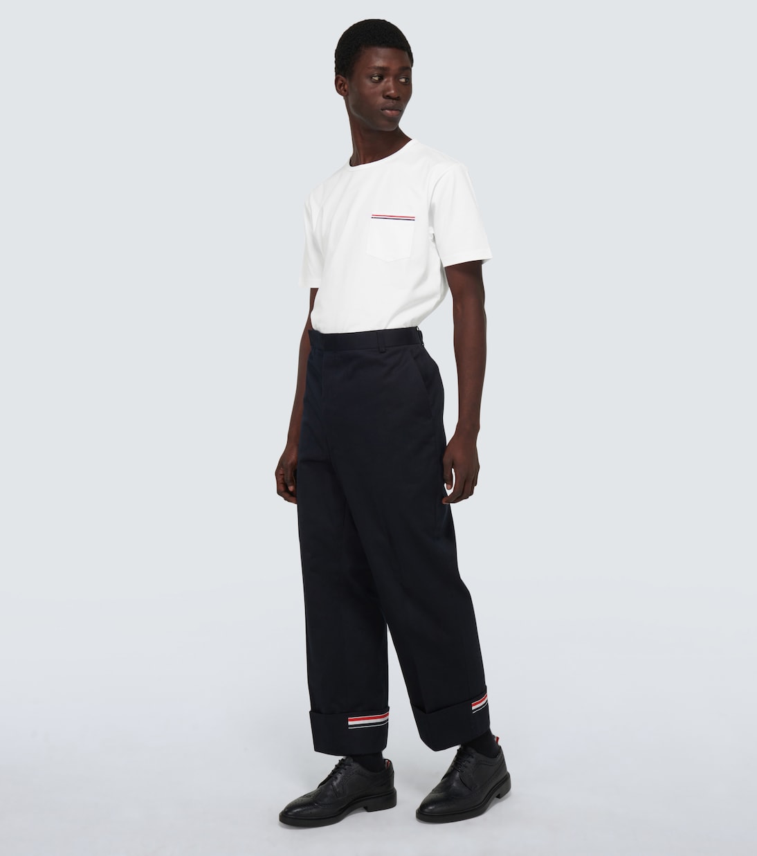Short-sleeved cotton T-shirt | Thom Browne