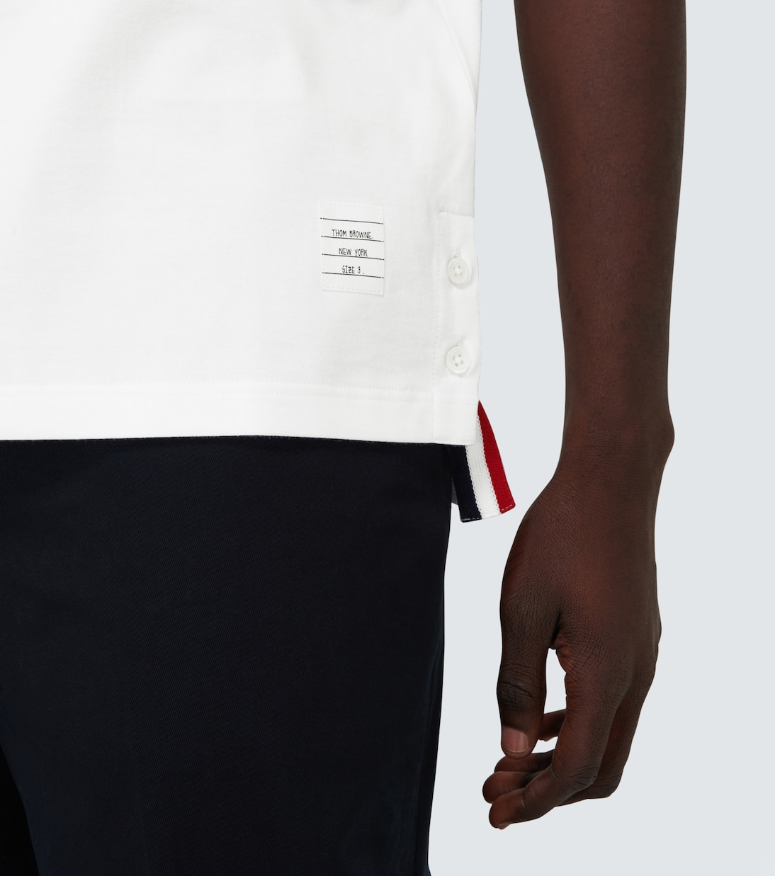 Short-sleeved cotton T-shirt | Thom Browne