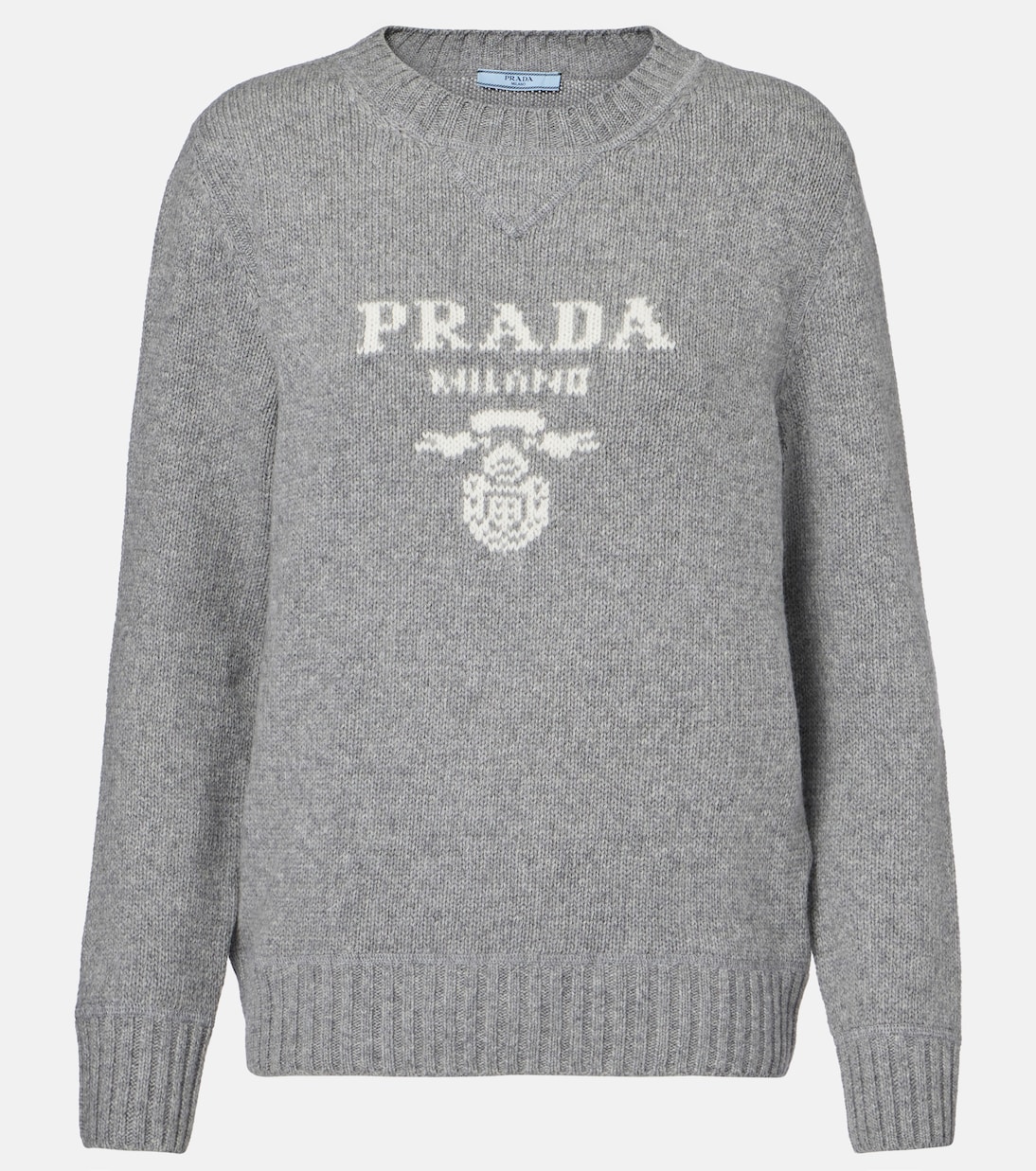 Pull en laine et cachemire à logo | Prada