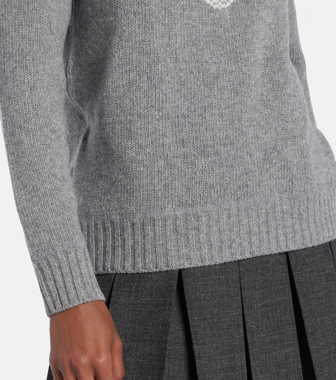 Pull en laine et cachemire à logo | Prada